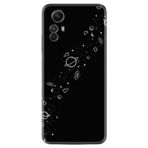 Kılıfland Xiaomi Redmi Note 12S ile Uyumlu Silikon Kılıf, Desen Özel Seri Planet, Siyah