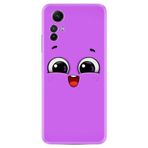 Kılıfland Xiaomi Redmi Note 12S ile Uyumlu Silikon Kılıf, Desen Özel Seri, Purple Sweety, Mor