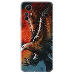 Kılıfland Xiaomi Redmi Note 12S ile Uyumlu Silikon Kılıf, Kartal Uçarken Deseni, Çok Renkli