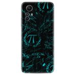 Kılıfland Xiaomi Redmi Note 12S ile Uyumlu Silikon Kılıf, Matematiksel Desen, Siyah