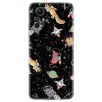 Kılıfland Xiaomi Redmi Note 12S ile Uyumlu Silikon Kılıf, Planet Animals Deseni, Siyah