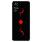 Kılıfland Xiaomi Redmi Note 12S ile Uyumlu Silikon Kılıf, Red Moon Serisi, Siyah