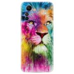 Kılıfland Xiaomi Redmi Note 12S ile Uyumlu Silikon Kılıf, Renkli Aslan Desenli, Baskılı