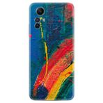 Kılıfland Xiaomi Redmi Note 12S ile Uyumlu Silikon Kılıf, Ressam Sulu Boya Deseni, Renk123