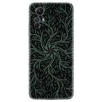 Kılıfland Xiaomi Redmi Note 12S ile Uyumlu Silikon Kılıf, Sarmaşıklar Deseni, Yeşil