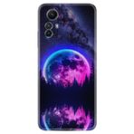 Kılıfland Xiaomi Redmi Note 12S ile Uyumlu Silikon Kılıf, Star Planet Deseni, Renkli