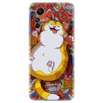 Kılıfland Xiaomi Redmi Note 12S ile Uyumlu Silikon Kılıf, Tombul Kedi Deseni, Renkli