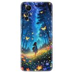 Kılıfland Xiaomi Redmi Note 12S Kılıf, Boutique Baskılı, Anime Butterfly Desenli, Mavi