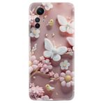 Kılıfland Xiaomi Redmi Note 12S Kılıf, Boutique Baskılı, Pembe Kelebekler, Resimli