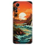 Kılıfland Xiaomi Redmi Note 12S Kılıf, Boutique Baskılı, Retro Mountain Tasarım, Renkli