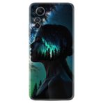 Kılıfland Xiaomi Redmi Note 12S Kılıf, Boutique Baskılı, Woman in Tree Tasarımı, Renkli