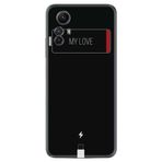 Kılıfland Xiaomi Redmi Note 12S Kılıf, Silikon, Baskılı, My Love, Siyah