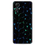 Kılıfland Xiaomi Redmi Note 12S Kılıf, Silikon, Naif Çizgiler Desen, Siyah