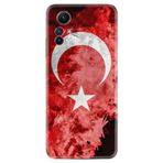 Kılıfland Xiaomi Redmi Note 12S Kılıf, Silikon, Türk Bayrağı Desenli, Kırmızı