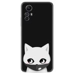 Kılıfland Xiaomi Redmi Note 12S Silikon Kılıf, Pandemi Cat Desen, Siyah