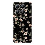 Kılıfland Xiaomi Redmi Note 14 Pro Plus ile Uyumlu Kılıf, Boutique Baskılı, Çiçek Desenli, Siyah