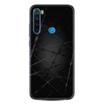Kılıfland Xiaomi Redmi Note 8 ile Uyumlu Silikon Kılıf, Desen Exclusive Dikenli Tel, Siyah