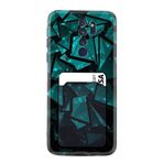 Kılıfland Xiaomi Redmi Note 8 Pro Uyumlu Kılıf, Silikon, Kartvizitli, Ay ve Balon Desenli, Siyah