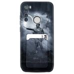 Kılıfland Xiaomi Redmi Note 8 Uyumlu Kılıf, Kartvizitli Kartlıklı, Desenli Silikon, Atatürk, Siyah