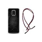 kilifland Xiaomi Redmi Note 9 Pro ile Uyumlu Kılıf Rasta Ipli Boyun Askılı Desenli Silikon Dikenli Tel 1779