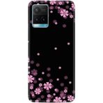 Kılıfland Y21a Telefon Kılıfı, Silikon, Çiçek Desenli, Siyah