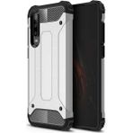 kilifone - Huawei P30 Lite - Kılıf Çift Katman Zırh Tank Crash Military Kapak - Gri - T7847
