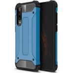 kilifone - Huawei P30 Lite - Kılıf Çift Katman Zırh Tank Crash Military Kapak - Mavi - T7847