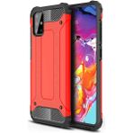 kilifone - Samsung Galaxy A71 - Kılıf Çift Katman Zırh Tank Crash Military Kapak - Kırmızı - T11127