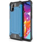 kilifone - Samsung Galaxy A71 - Kılıf Çift Katman Zırh Tank Crash Military Kapak - Mavi - T11127