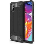 kilifone - Samsung Galaxy A71 - Kılıf Çift Katman Zırh Tank Crash Military Kapak - Siyah - T11127