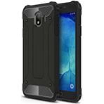 Kilifone - Samsung Uyumlu Galaxy J4 - Kılıf Çift Katman Zırh Tank Crash Military Kapak - Siyah