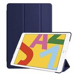 Kilifplus Apple iPad 10.2 2021 (9.Nesil) ile Uyumlu Tablet Kılıfı Smart Cover Uyku Modlu Standlı Arkası Sert Şeffaf Kapak - Lacivert