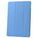 Kilifplus Apple iPad 5 Air ile Uyumlu Tablet Kılıfı Smart Cover Uyku Modlu Standlı Arkası Sert Şeffaf Kapak - Mavi