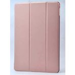 Kilifplus Apple iPad 6 Air 2 ile Uyumlu Tablet Kılıfı Smart Cover Uyku Modlu Standlı Arkası Sert Şeffaf Kapak - Rose Gold