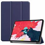 Kilifplus Apple iPad Air 10.9 2020 (4.Nesil) ile Uyumlu Tablet Kılıfı Smart Cover Uyku Modlu Standlı Arkası Sert Şeffaf Kapak - Lacivert