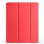 Kilifplus Apple iPad Air 11 2025 ile Uyumlu Tablet Kılıfı, Flip Smart Standlı, Kalem Bölmeli, Akıllı Kapak [Kalem Alanı, Uyku Modlu] 11" inç Kaliteli Silikon - Kırmızı