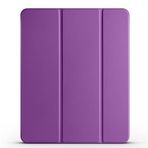 Kilifplus Apple iPad Pro 12.9 2020 (4.Nesil) ile Uyumlu Tablet Kılıfı, Flip Smart Standlı, Kalem Bölmeli, Akıllı Kapak [Kalem Alanı, Uyku Modlu] 11" inç Kaliteli Silikon - Mor