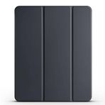 Kilifplus Apple iPad Pro 12.9 2020 (4.Nesil) ile Uyumlu Tablet Kılıfı, Flip Smart Standlı, Kalem Bölmeli, Akıllı Kapak [Kalem Alanı, Uyku Modlu] 11" inç Kaliteli Silikon - Siyah
