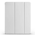 Kilifplus Apple iPad Pro 12.9 2022 M2 ile Uyumlu Tablet Kılıfı, Flip Smart Standlı, Kalem Bölmeli, Akıllı Kapak [Kalem Alanı, Uyku Modlu] 11" inç Kaliteli Silikon - Gri