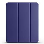 Kilifplus Apple iPad Pro 12.9 2022 M2 ile Uyumlu Tablet Kılıfı, Flip Smart Standlı, Kalem Bölmeli, Akıllı Kapak [Kalem Alanı, Uyku Modlu] 11" inç Kaliteli Silikon - Lacivert