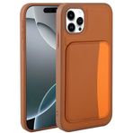 Kilifplus Apple iPhone 11 ile Uyumlu Kılıf Kartlık Bölmeli X-Kart Silikon Kapak, Premium Koruma, Kahverengi