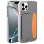 Kilifplus Apple iPhone 11 ile Uyumlu Kılıf Kartlık Bölmeli X-Kart Silikon Kapak, Premium Koruma, Koyu Gri