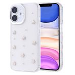 Kilifplus Apple iPhone 11 ile Uyumlu Kılıf Şeffaf Simli Airbag Tasarımlı Kapak, Darbe Emici, Kamera Korumalı, [ Tam Uyumlu, Zarif, Kaliteli ], Yıldız