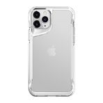 Kilifplus Apple iPhone 11 Pro Max ile Uyumlu Kılıf Şeffaf TPU Kenarları Esnek Crystal Sert Silikon T-Max Kapak