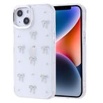 Kilifplus Apple iPhone 13 ile Uyumlu Kılıf Şeffaf Simli Airbag Tasarımlı Kapak, Darbe Emici, Kamera Korumalı, [ Tam Uyumlu, Zarif, Kaliteli ], Fiyonk