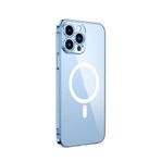 Kilifplus Apple iPhone 13 Pro ile Uyumlu Kılıf Kamera Korumalı Şeffaf MagSafe Z-London Sert Silikon Kapak