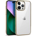 Kilifplus Apple iPhone 14 Pro (6.1) Gold Silikon Renkli Esnek Pixel Kapak Kılıf