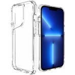 Kilifplus Apple iPhone 14 Pro ile Uyumlu Kılıf Şeffaf TPU Kenarları Esnek Crystal Sert Silikon T-Max Kapak