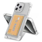 Kilifplus Apple iPhone 15 Pro (6.1) ile Uyumlu Kılıf Şeffaf Esnek Silikon Luks Tam Uyumlu Kartlıklı Kapak