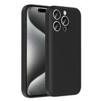 Kilifplus Apple iPhone 15 Pro ile Uyumlu Kılıf Kamera Korumalı İçi Kadife Dokulu Kartlık Hazneli Vitra Kapak, [ Tam Uyumlu, Kaliteli, Premium ], Siyah
